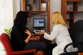 Kandace with patient